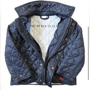 Burberry Kids Navy Quilted Jacket 
*authentic